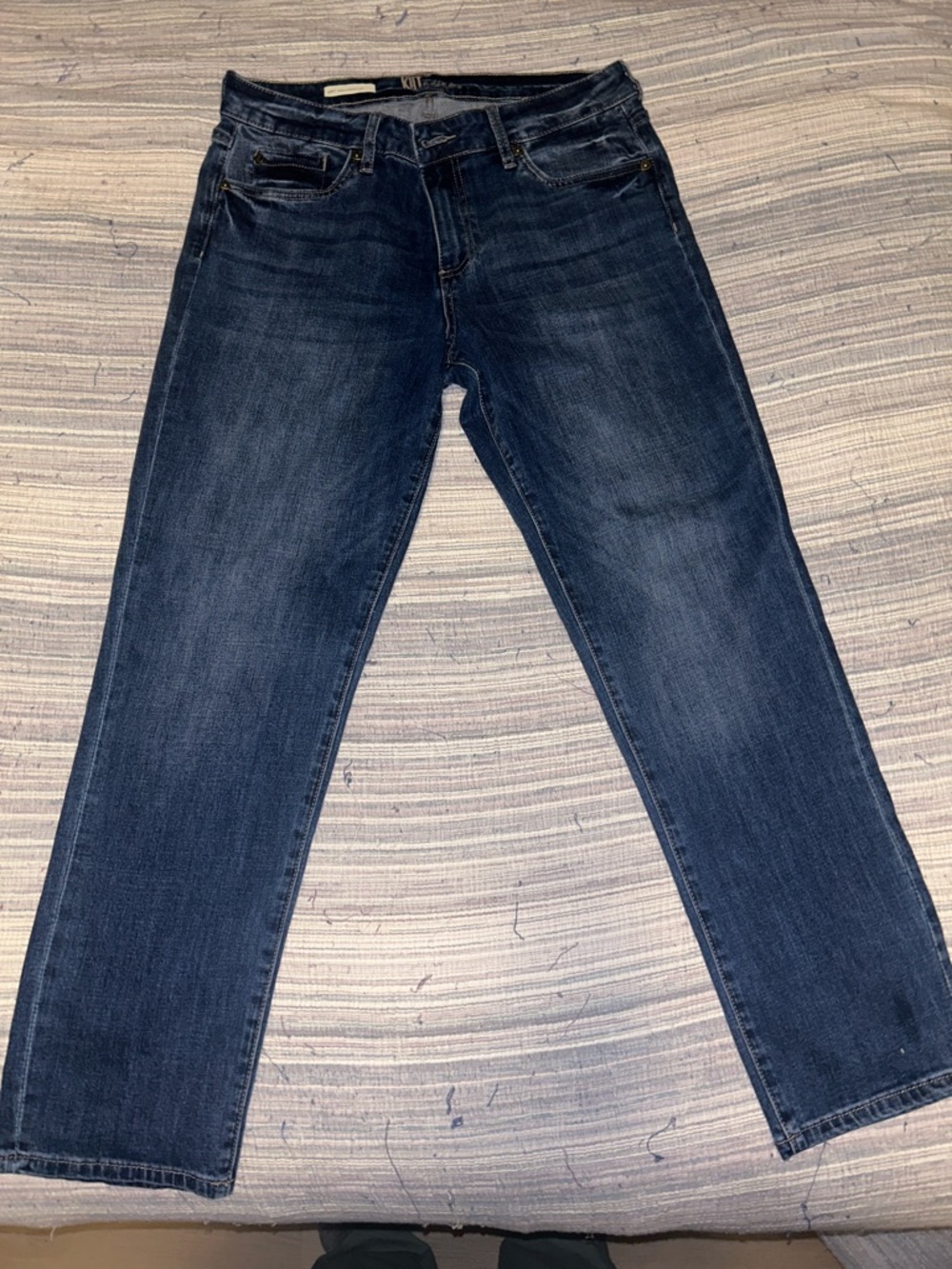 Kut from the Kloth Women's Dark Blue Straight Leg Jeans